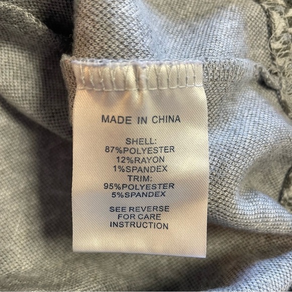 Tyler Boe Kim Cowl Dress Geometric Gray Pattern Size XL - Picture 9 of 12